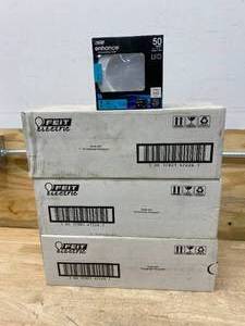 FEIT ELECTRIC Lot of 3 Cases of-  4 in. 50-Watt Equivalent Daylight Dimmable CEC White Integrated LED Recessed Retrofit Trim Downlight (6 per case)