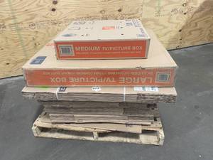 Pallet of Home Depot Moving Boxes