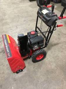PowerSmart 24 in. 212cc 2-Stage Electric Start Gas Snow Blower in good condition customer return see pictures