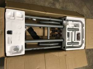 Ridgid Universal Mobile Miter Saw Stand with Mounting Braces not used open box customer returns