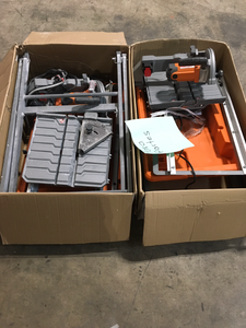 Lot of  Salvage Ryobi Wet Tile cutters used  for parts see pictures