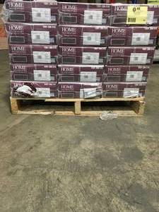Pallet with 15 cases Hand Scraped Strand Woven Brown 38 in. T x 5-18 in. W x 36 in. L Engineered Click Bamboo Flooring not used see pictures