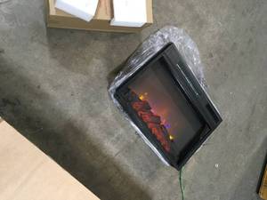 Home Decorators Grantley 40 in. Freestanding Electric Fireplace in White not used in good condition