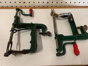 Lot of Two Vintage Apple Peelers
