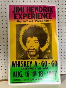 Jimi Hendrix Concert Poster 14�X 22�