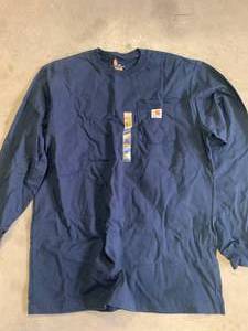 New Carhartt Blue Shirt Large Tall