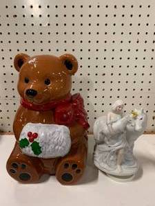 Teddy Bear Cookie Jar& Unicorn Music Player