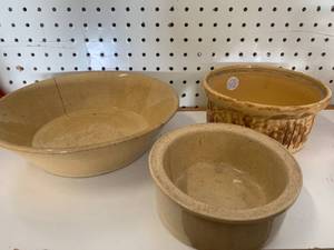 Yellow Pottery Lot