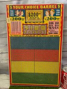 Antique Punchboard (never used) New Old Stock