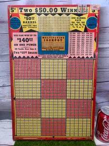 Antique Punchboard (never used) New Old Stock