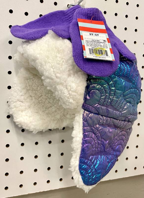 lot 97 image: Lot of 2 Cat & Jack Toddler Girls Rainbow Hat & Gloves Set SIze 2T-5T