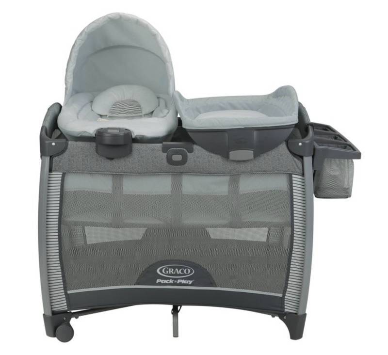 lot 100 image: Graco Pack n Play Quick Connect Playard w Portable Bouncer-NO RESERVE