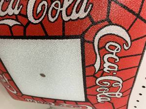 lot 39 image: Coca-Cola Glass Lamp Top