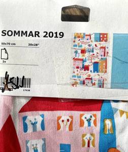 lot 79 image: IKEA Sommar 2019 Butterfly Dish Towels
