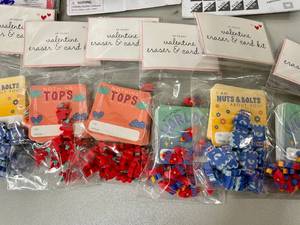 lot 86 image: Large Lot of Kids Valentines with Prizes and More