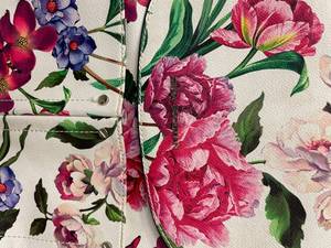 lot 10 image: Dana Buchman Pink Floral Organizer Backpack