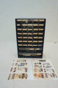 lot 18 image: metal multi-drawer with jewelry