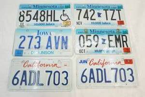 lot 20 image: license plates