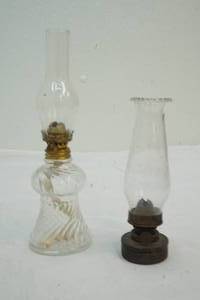 lot 9 image: oil lamps