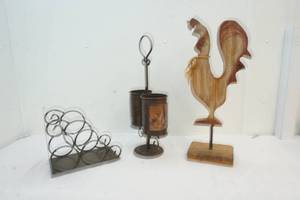 lot 145 image: wood rooster