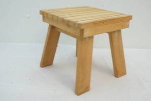 lot 165 image: wood stool