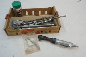 lot 200 image: Air wrench and drill bits