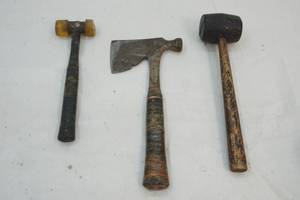 lot 201 image: Hatchet and mallets