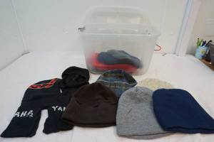 lot 243 image: hats with bin