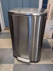 lot 23 image: Soft-Step 50 Liter Stainless Steel Trash Can