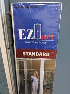 lot 40 image: EZ Net Aluminum Framed Insect Screen for Exterior Door