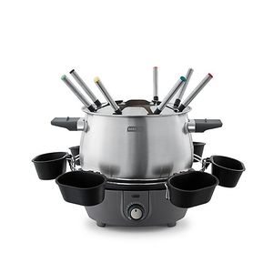 lot 90 image: Dash 3 qt. Deluxe Fondue Maker Set in Grey
