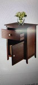 lot 124 image: Winsome Wood Eugene Accent Table, Walnut