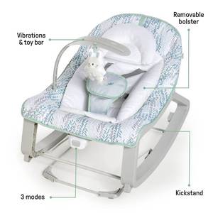 lot 34 image: Keep Cozy 3-in-1 Grow with Me Bouncer & Rocker, Infant to Toddler Seat