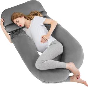 lot 8 image: LUXETILE Pregnancy Pillow U Shaped, Full Body Maternity Pillow with Removable Cover