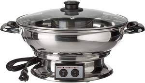 lot 84 image: City Street Electric Steamboat Grill & Aroma Professional Multicooker