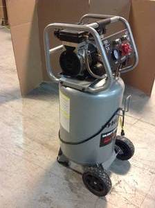 20 Gal. Vertical Electric-Powered Silent Air Compressor by Husky Customer Returns See Pictures