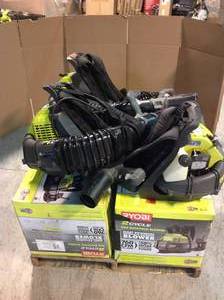 Lot of Assorted Ryobi Backpack Blowers Customer Returns See Pictures