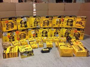 Lot of Assorted Dewalt Portable Power Various Conditions Customer Returns See Pictures