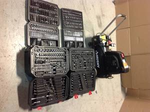 Lot of Assorted Husky Hand Tools and Air Compressor Customer Returns See Pictures