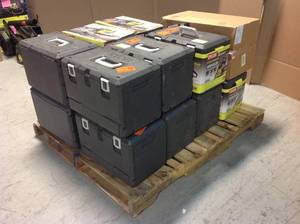 Lot of Assorted Ryobi Chainsaws various sizes and conditions Customer Returns See Pictures