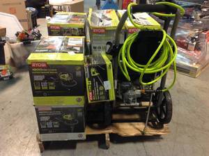 Lot of Assorted and Mixed Ryobi Power Tools Customer Returns See Pictures