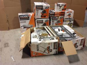 Lot of Mixed Ridgid Power Tools  various models and conditions Customer Returns See Pictures