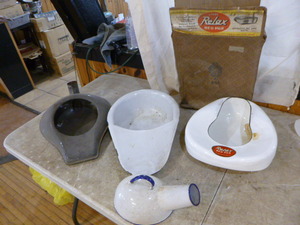4 Vintage Bed Pans and Urinal