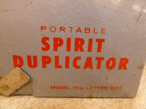 Vintage Master Portable Spirit Duplicator