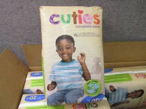 Case of 4-20ct Packs Cuties Diapers...