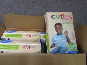 Case of 4-20ct Packs Cuties Diapers...