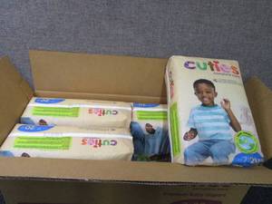 Case of 4-20ct Packs Cuties Diapers...