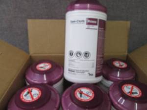 Case of 6 -70ct Canisters Sani-Clot...