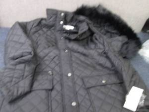 Larry Levine Womens Hooded Stretch...
