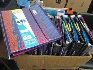 Box of Mead Trapper Keepers & Misc ...